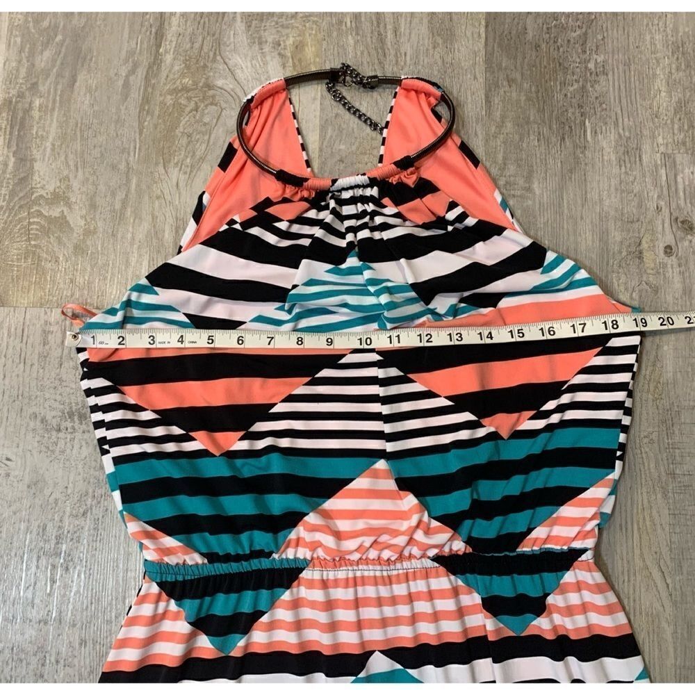 Jessica Simpson multicolored striped maxi - Picture 4 of 14